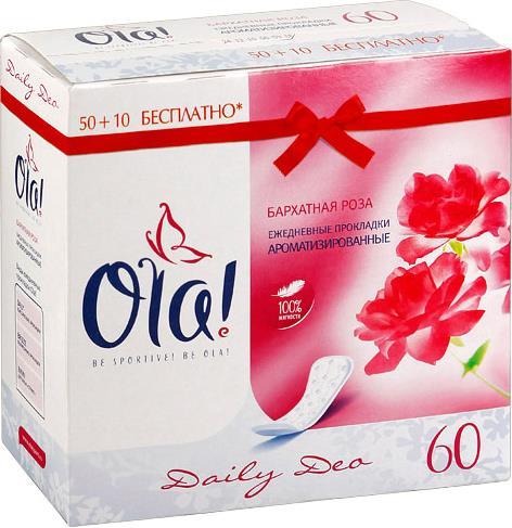 Прокладки Ola! ежедневные Deo Роза