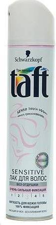 Лак Taft для волос Sensitive Объем без отдушки очень сильная фиксация