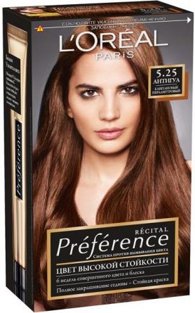 Краска L'Oreal Preference для волос 5.25 Антигуа