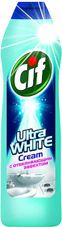 Чистящий крем Cif Ultra White с отбеливающим эффектом