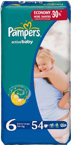 Подгузники Pampers Active Baby XL 16+ кг