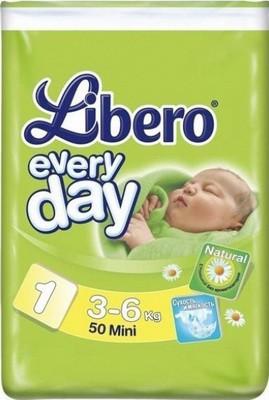 Подгузники Libero Every Day Mini 3-6 кг