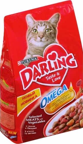 Корм для кошек Darling мясо сухой