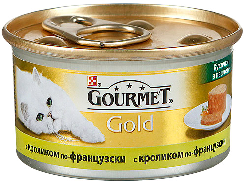 Корм для кошек Gourmet Gold с кроликом по-французски