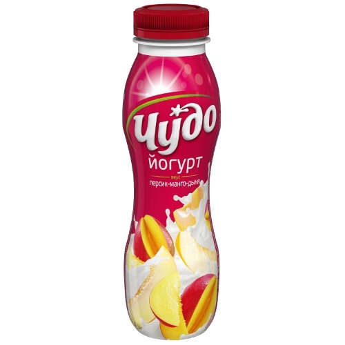 Йогурт Чудо питьевой Персик манго и дыня 2