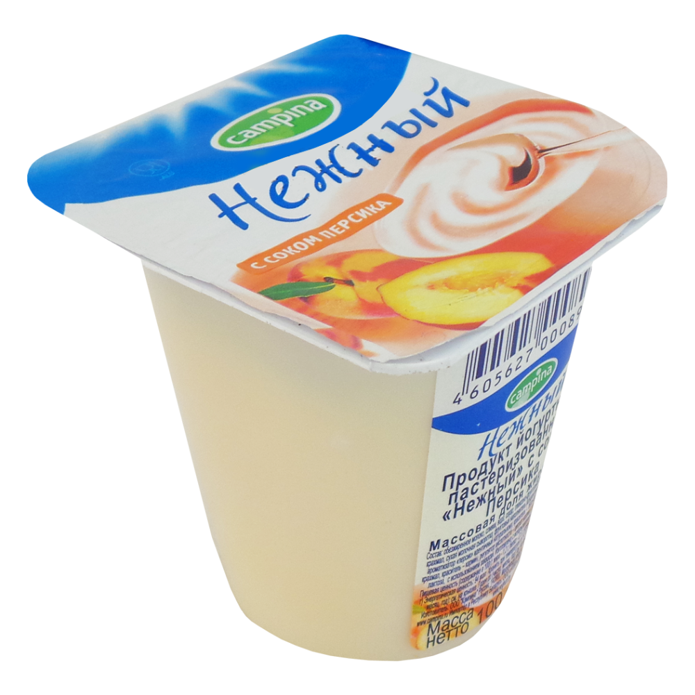 Йогурт Campina нежный с персиком 1