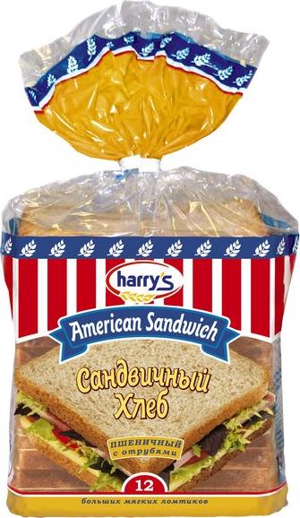 Хлеб Harry's American Sandwich с отрубями