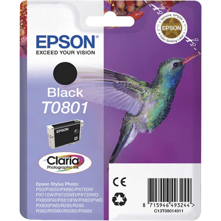 Картридж Epson C13T08014011 черный