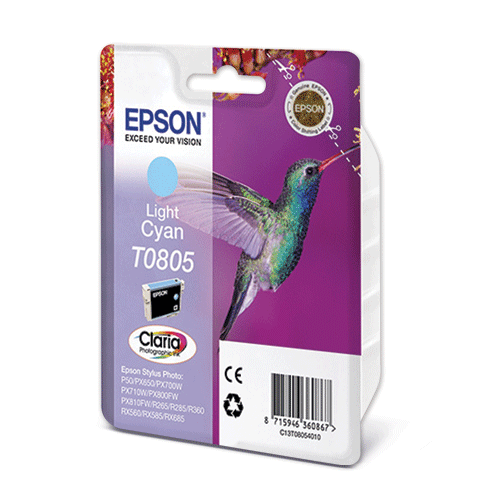 Картридж Epson C13T08054011 светло-голубой