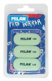 Набор ластиков Milan овальные блистер 3 шт