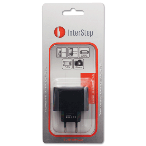 Сетевое зарядное устройство InterStep 2 USB