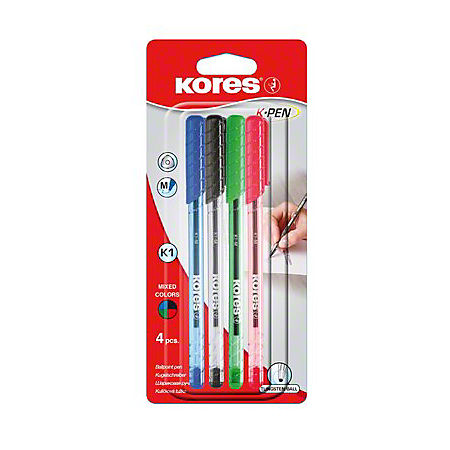 Ручка шариковая Kores K1 0