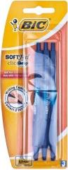 Ручка шариковая Bic Soft Feel Clic Grip 3 шт