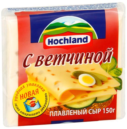 Сыр Hochland плавленый с ветчиной тост