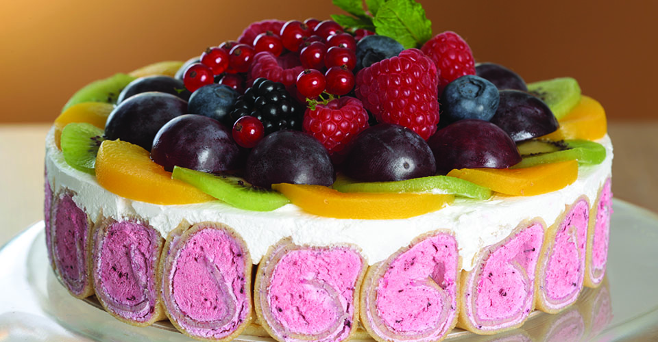 Торт Малика Французский крепвиль Летний десерт ягодный