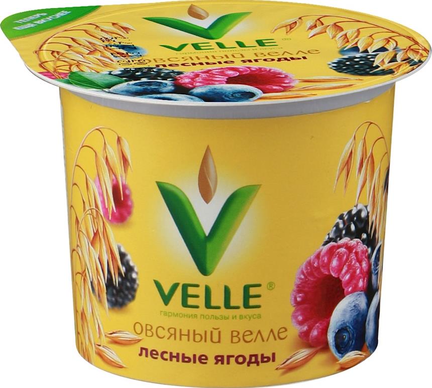 Продукт био-овсяный Velle густой лесные ягоды