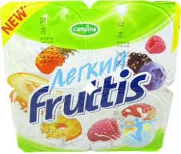 Продукт йогуртный Fruttis ананас-дыня-лесные ягоды легкий 0