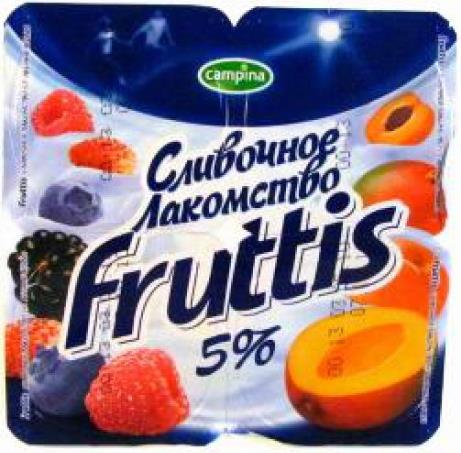 Продукт йогуртный Fruttis 5% манго-абрикос