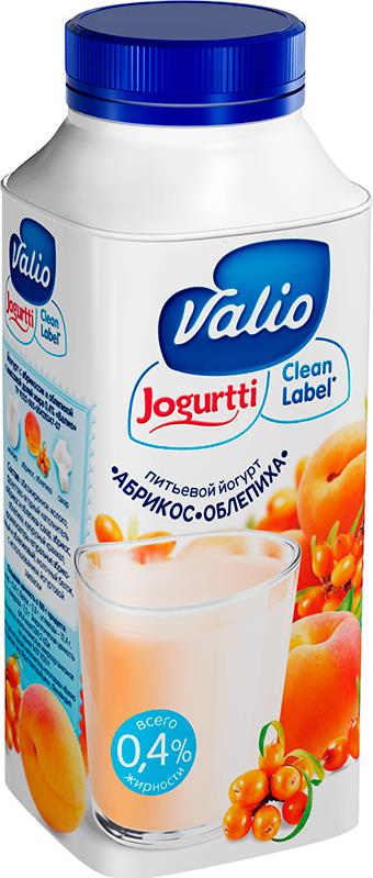 Питьевой йогурт Valio Абрикос - облепиха 0