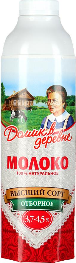 Молоко Домик в Деревне Отборное в бутылке TEA