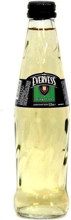 Напиток Evervess газированный Имбирный Эль в стекле