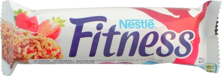 Батончики Nestle Fitness клубника с цельными злаками