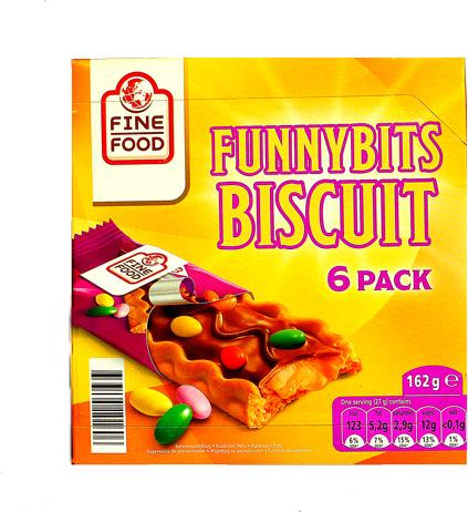 Печенье Fine Food Funnybits Biscuit хрустящее с начинкой конфитюр