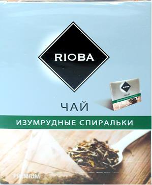 Чай Rioba зеленый Изумрудные спиральки
