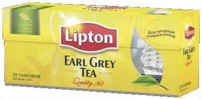 Чай Lipton Earl Grey черный