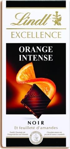 Шоколад Lindt Еxcellence горький с кусочками апельсина и миндаля