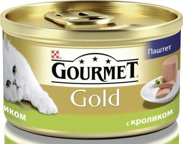 Корм для кошек с кроликом и паштетом GOURMET GOLD