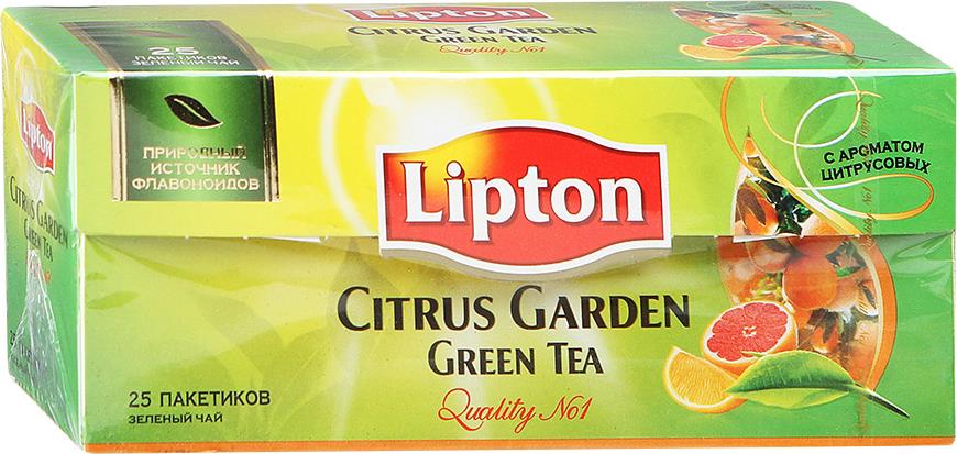 Чай зеленый Lipton цитрусовый