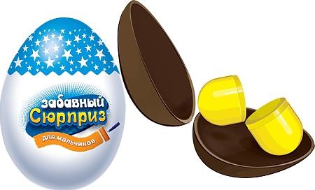 Яйцо Забавный Сюрприз Шоколадное
