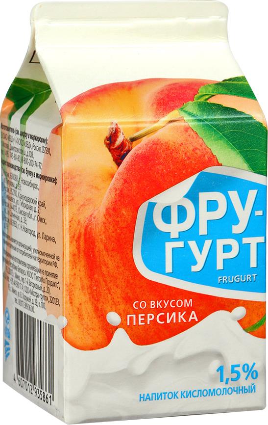 Йогурт Фругурт Питьевой Персик 1