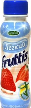 Йогурт Fruttis Легкий Питьевой Вишня 0