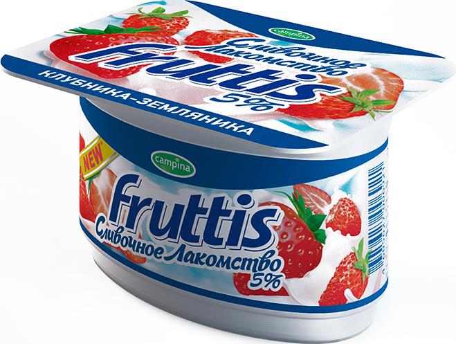 Продукт Fruttis Йогуртный клубника-земляника 5%