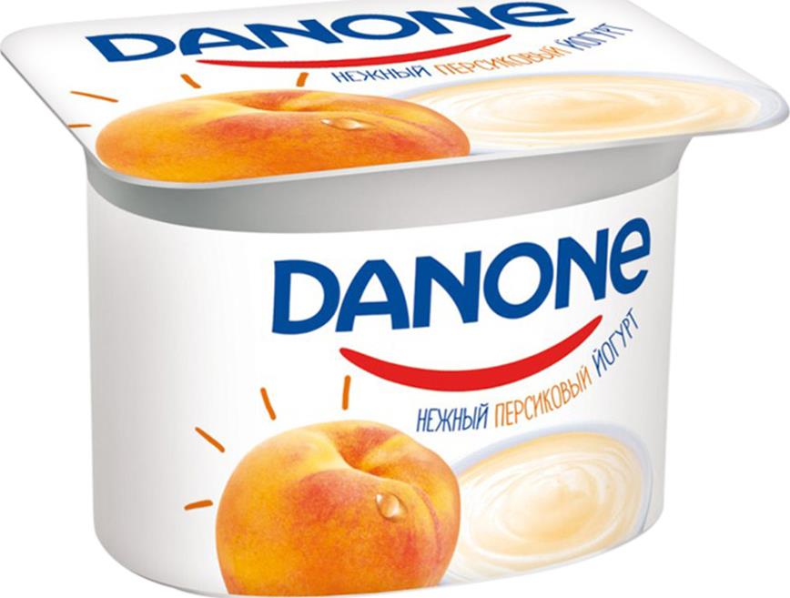 Йогурт Danone Персик 2
