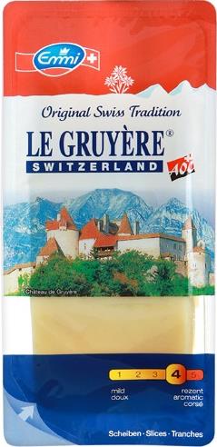 Сыр Emmi Le Gruyere швейцарский нарезка