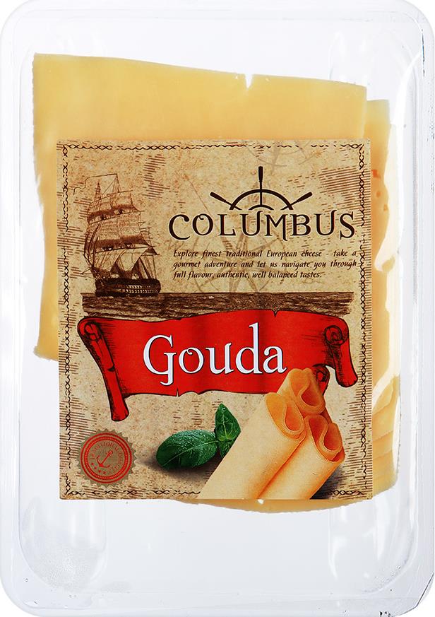 Сыр Columbus Гауда нарезка 45%