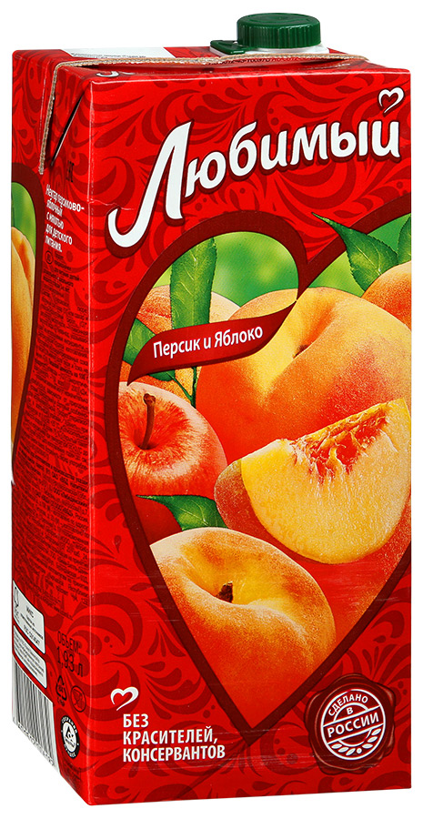 Нектар Любимый Яблоко-персик