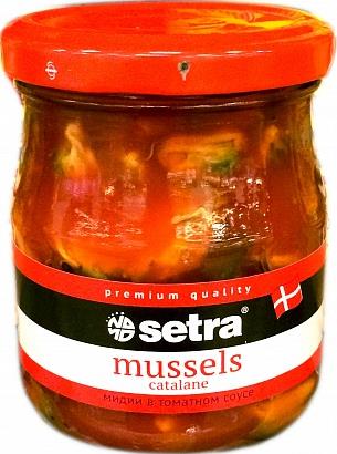 Мидии Setra в томатном соусе