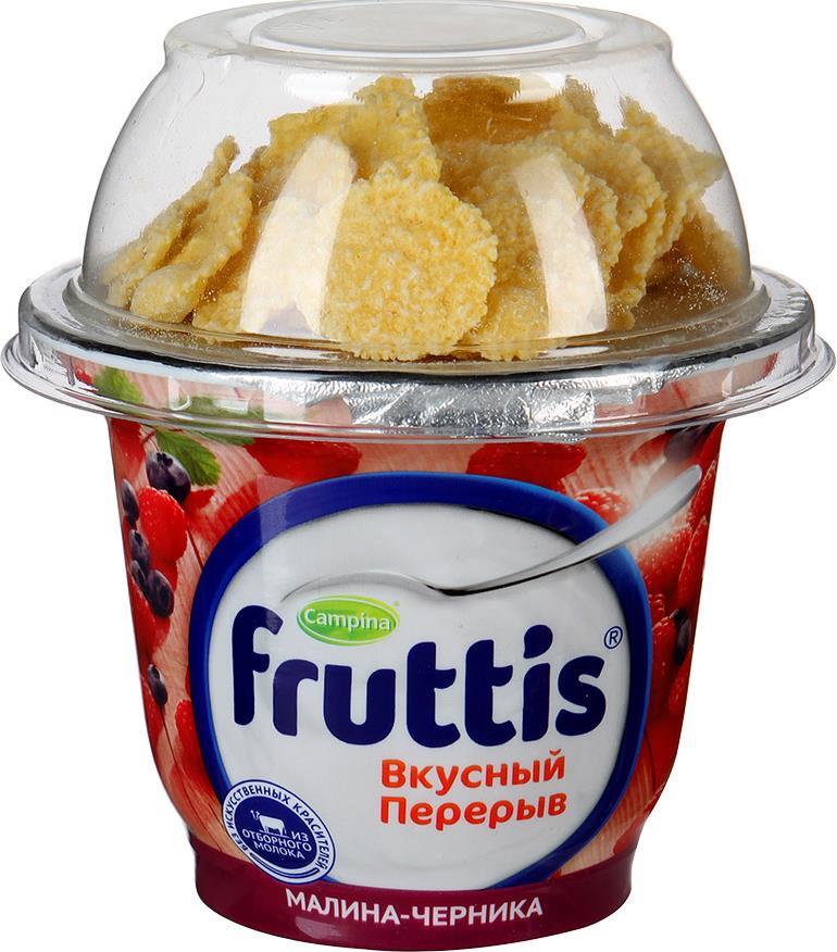 Йогурт Fruttis Вкусный Перерыв малина с черникой