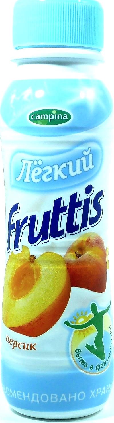 Йогурт Fruttis питьевой легкий персик