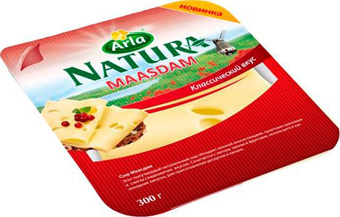 Сыр Arla Natura® Маасдам 45%