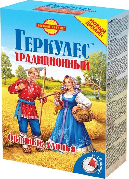 Геркулес Русский продукт Традиционный овсяные хлопья