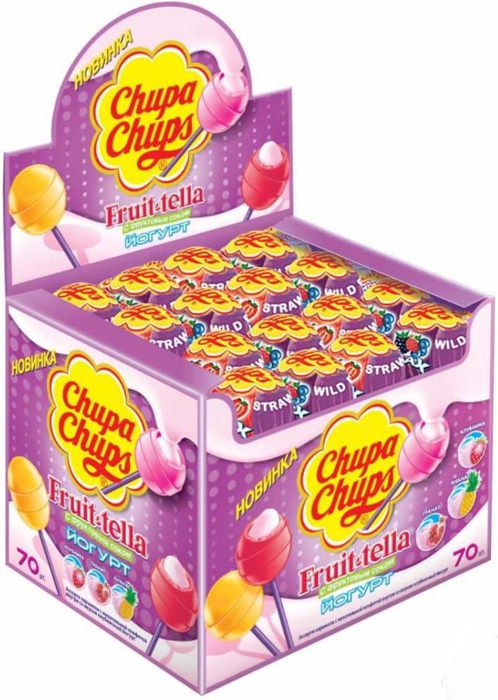 Леденец Chupa Chups fruittella йогурт