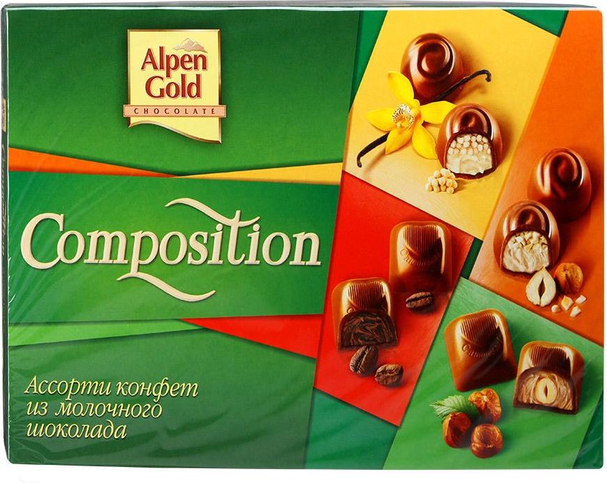 Шоколадные конфеты Alpen Gold Composition ассорти