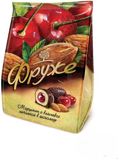 Конфеты глазированные Фруже Марципан с вишневой начинкой в шоколаде
