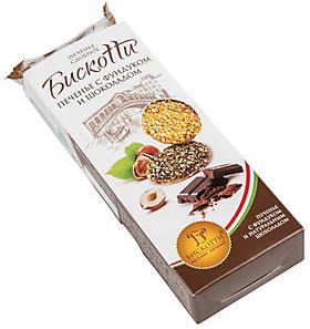 Печенье Бискотти с фундуком и шоколадом сдобное