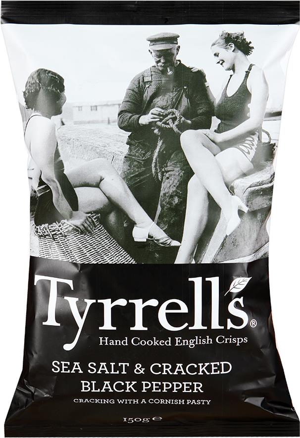 Чипсы Tyrrells с сморской солью и черным перцем